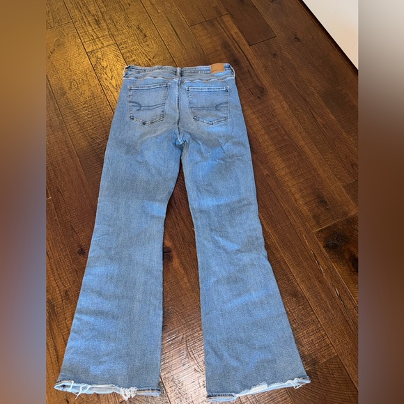 AEO distressed flare jeans 14 X-long - Picture 4 of 5